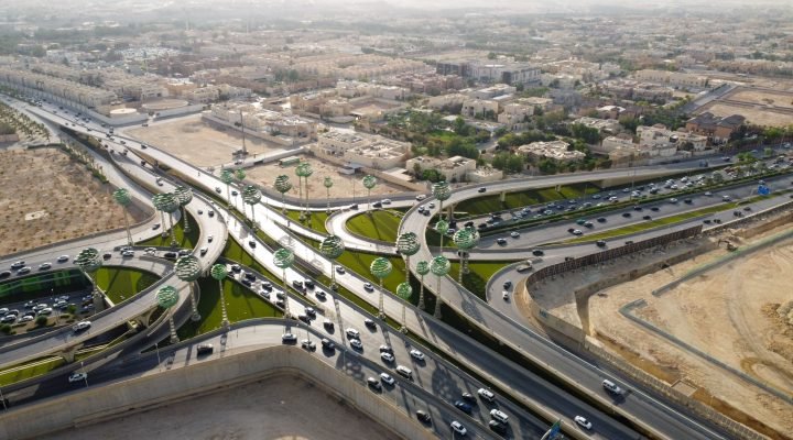 riyadh city saudi arabia drone view of busy moto 2026 01 09 12 00 19 utc