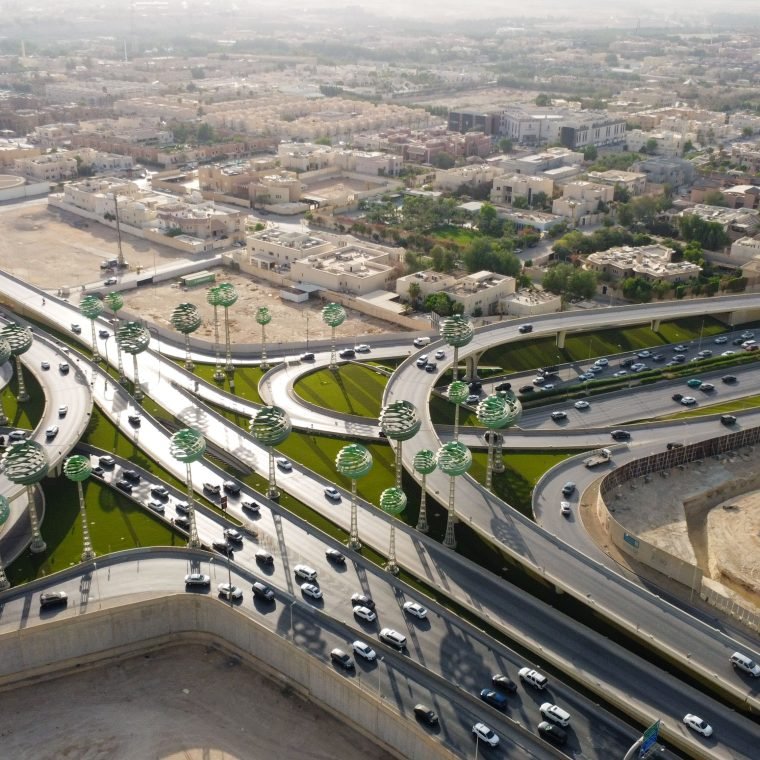 riyadh city saudi arabia drone view of busy moto 2026 01 09 12 00 19 utc